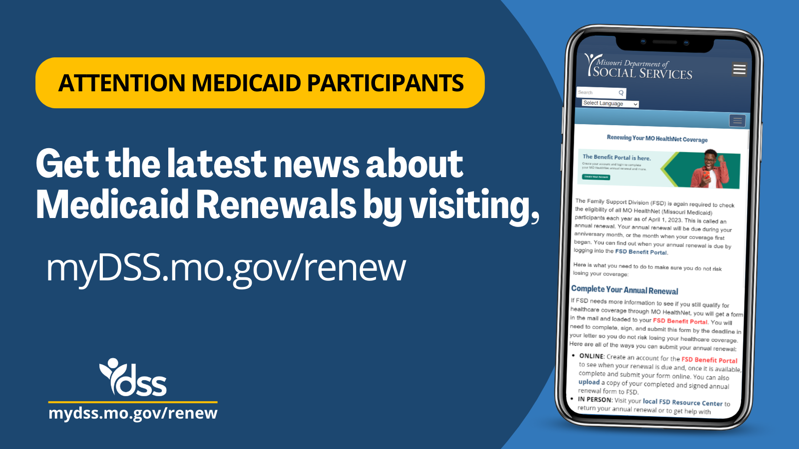 Get the latest news about Medicaid Renewals