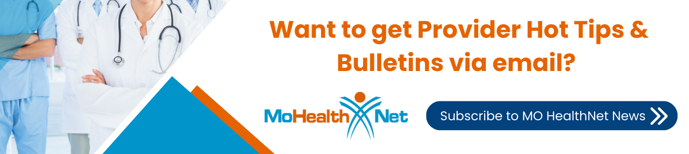 subscribe to MO HealthNet news