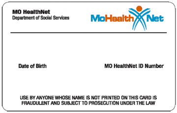 MO HealthNet Sample Card