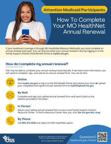 How to complete your MO HealthNet Annual Renewal